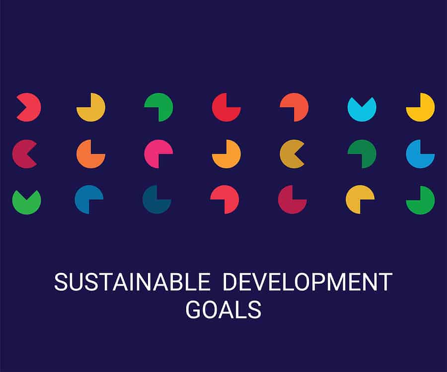 Cover. Sustainable Development Goals Colors. Vector Illustration